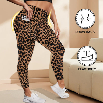 High-Waisted Plus-Size Yoga Leggings For Women Butt-Lifting And Body-Hugging Fit For Fitness