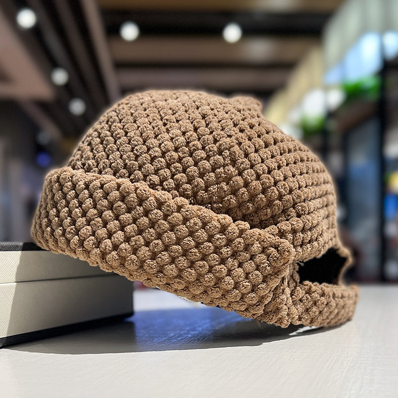 Men And Womenstreetwear Hip-hop Chic Cap For Fallwinter New Brimless Landlord-style Hat