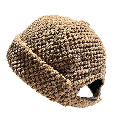 Men And Womenstreetwear Hip-hop Chic Cap For Fallwinter New Brimless Landlord-style Hat