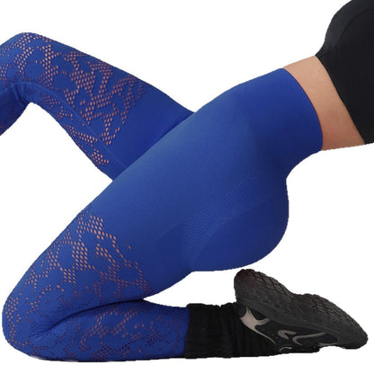 Hollow Mesh, Tight, High-waisted Yoga Pants