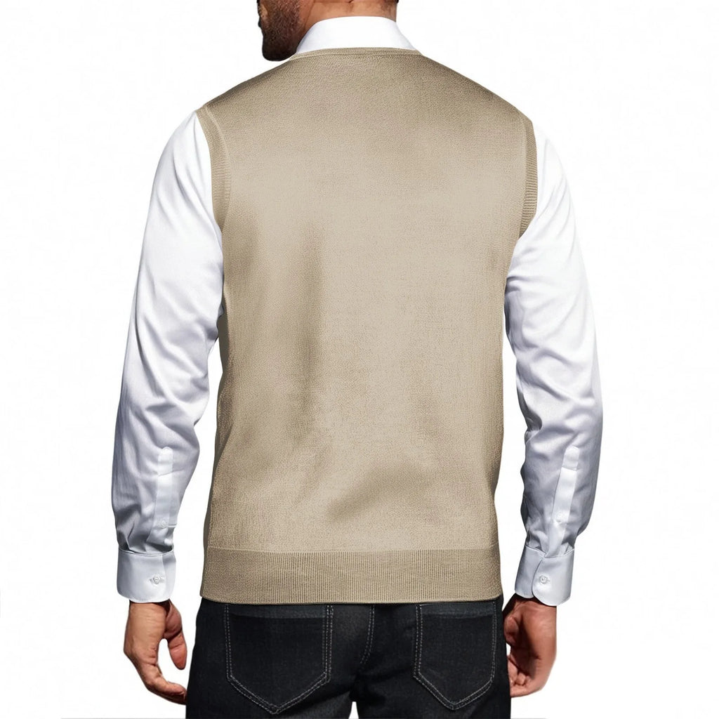 Mens Clothes British Style Vest Men Checkered Vest Knitted Pullover Waistcoat Men'S Sleeveless Sweater Knit Vest Man Chaleco Lan