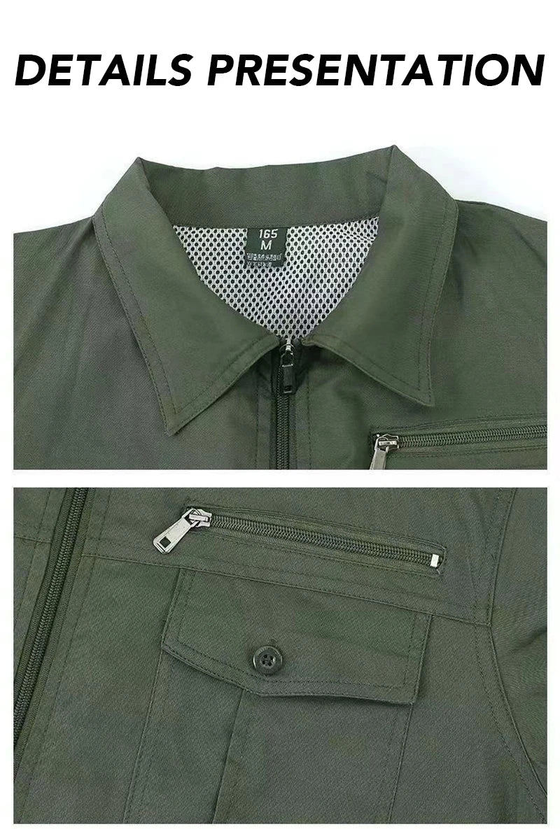 Outdoor Camouflage Workwear Summer Cooling Air Conditioning Clothes Men's Overalls Refrigeration Outdoor Protective Work Clothes