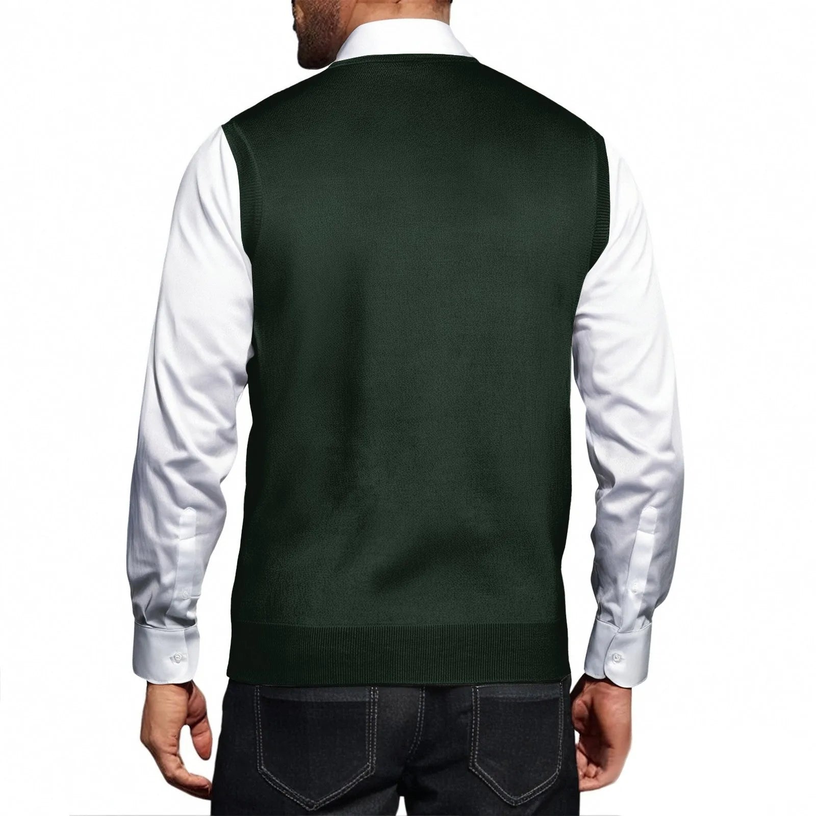 Mens Clothes British Style Vest Men Checkered Vest Knitted Pullover Waistcoat Men'S Sleeveless Sweater Knit Vest Man Chaleco Lan