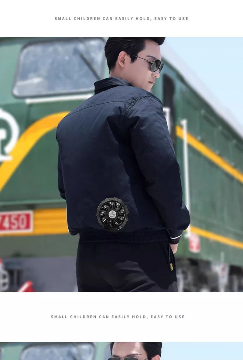 Outdoor Camouflage Workwear Summer Cooling Air Conditioning Clothes Men's Overalls Refrigeration Outdoor Protective Work Clothes