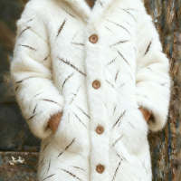 Womens Printed Casual Sweatshirt Jacket