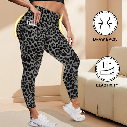 High-Waisted Plus-Size Yoga Leggings For Women Butt-Lifting And Body-Hugging Fit For Fitness