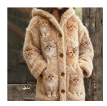 Womens Printed Casual Sweatshirt Jacket